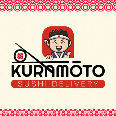 Logo restaurante kuramoto sushi(entregas apartir 19:00)