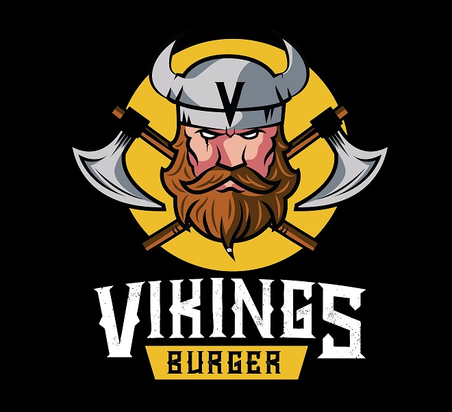 Logo-Hamburgueria - Vikings Burger - Umarizal