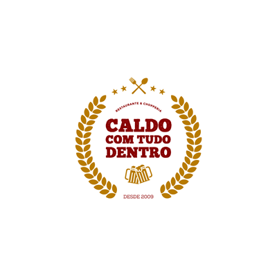 Logo restaurante Caldo com Tudo Dentro
