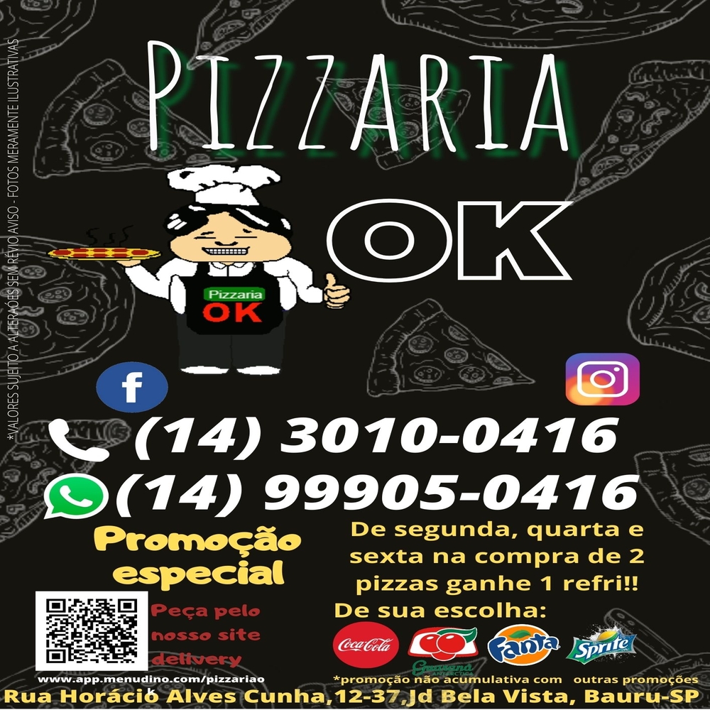 Logo restaurante Pizzaria OK