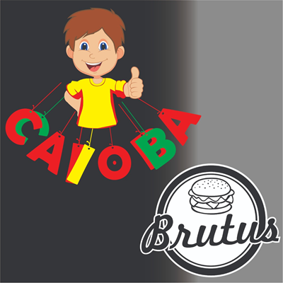Logo-Pastelaria - Caioba Pasteis e Petiscos e Brutus burguer