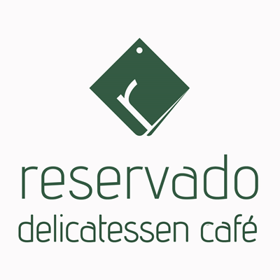 Logo restaurante reservado delicatessen cafe