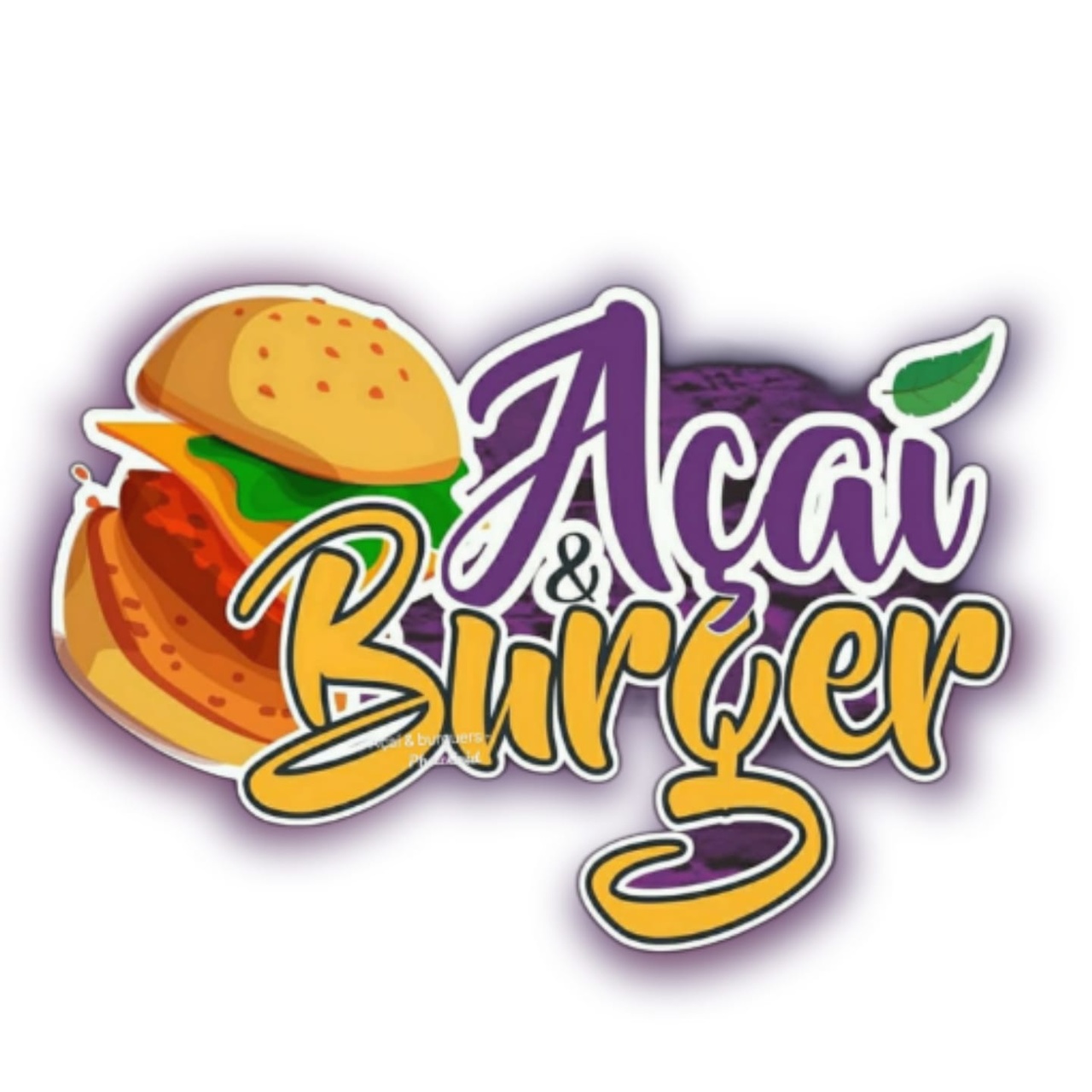 Logo restaurante Açai e burger
