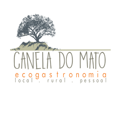 Logo restaurante Canela do Mato. Local. Pessoal. Rural