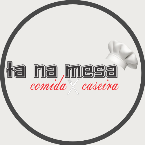 Logo restaurante Ta na mesa comida caseira