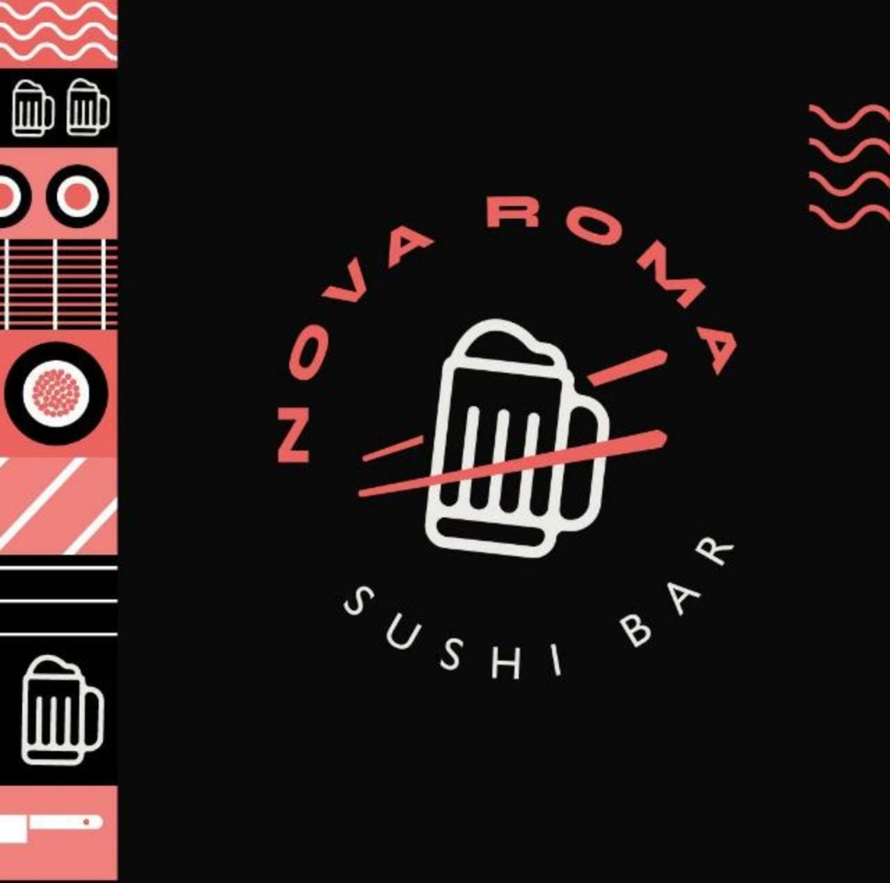 Logo-Restaurante Japonês - Nova Roma Sushi Bar