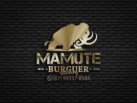 Logo-Hamburgueria - Mamute Burger