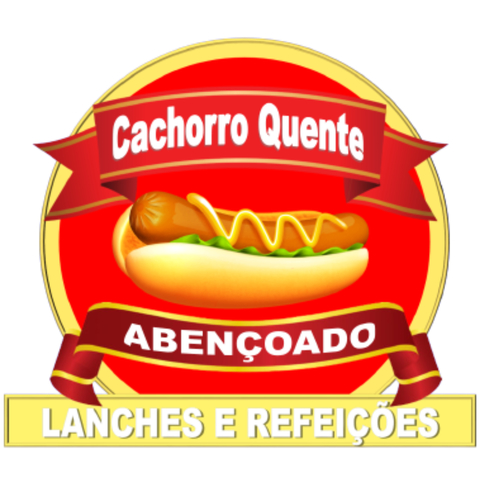 Logo-Lanchonete - Cachorro-Quente Abençoado