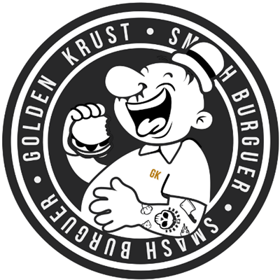 Logo restaurante Golden Krust - GK SMASH BURGUER