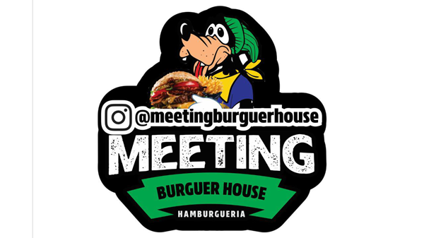 Logo restaurante meeting burguer house