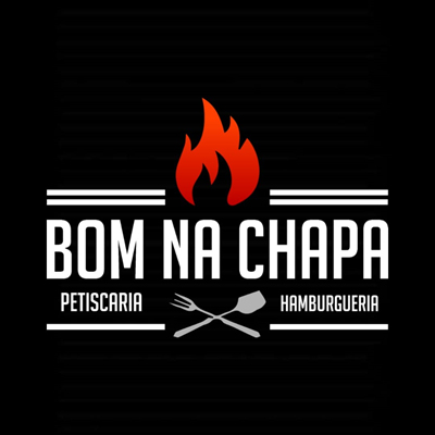Logo restaurante BOM NA CHAPA