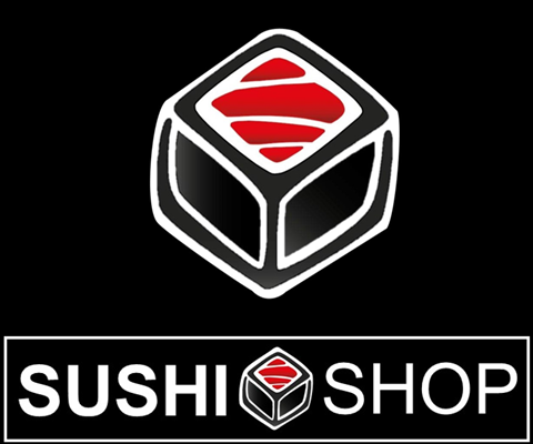 Logo restaurante sushi shop