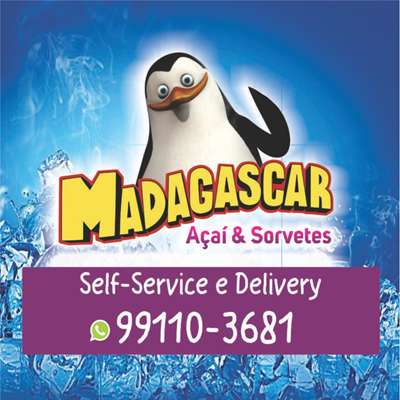 Logo restaurante Madagascar - Açaí e Sorvetes