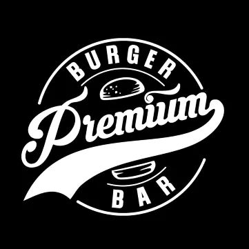 Logo restaurante premium burger e bar