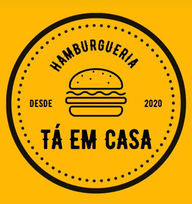 Logo restaurante Ta em casa burguerr