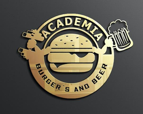 Logo-Lanchonete - Academia Burgers and Beer
