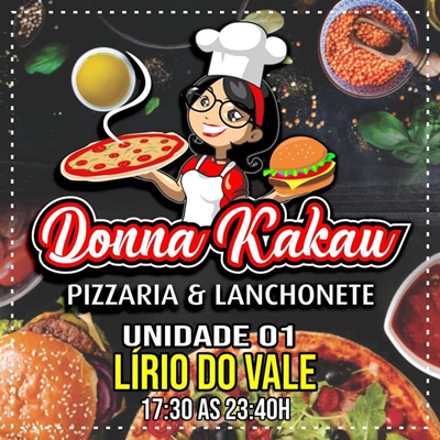 Logo-Pizzaria - DONNA KAKAU - LANCHONETE E PIZZARIA