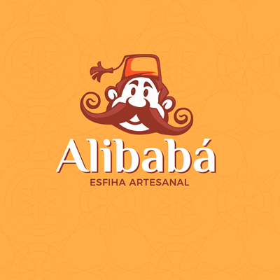 Logo restaurante Alibaba Esfiha Artesanal