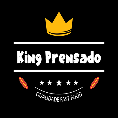 Logo-Fast Food - king prensado