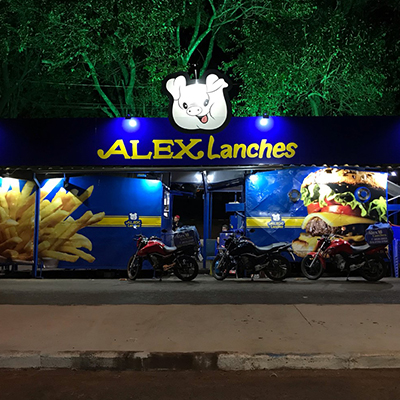 Logo restaurante Alex lanches & Choperia