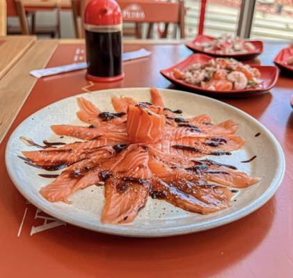 Carpaccio salmão 1 un