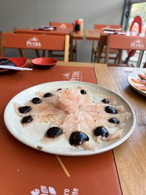 Carpaccio peixe branco 1 un