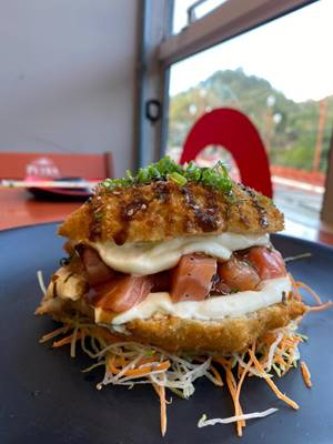 Burguer Mania Salmão 1un