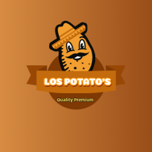 Logo-Lanchonete - Los Potatos Pira 