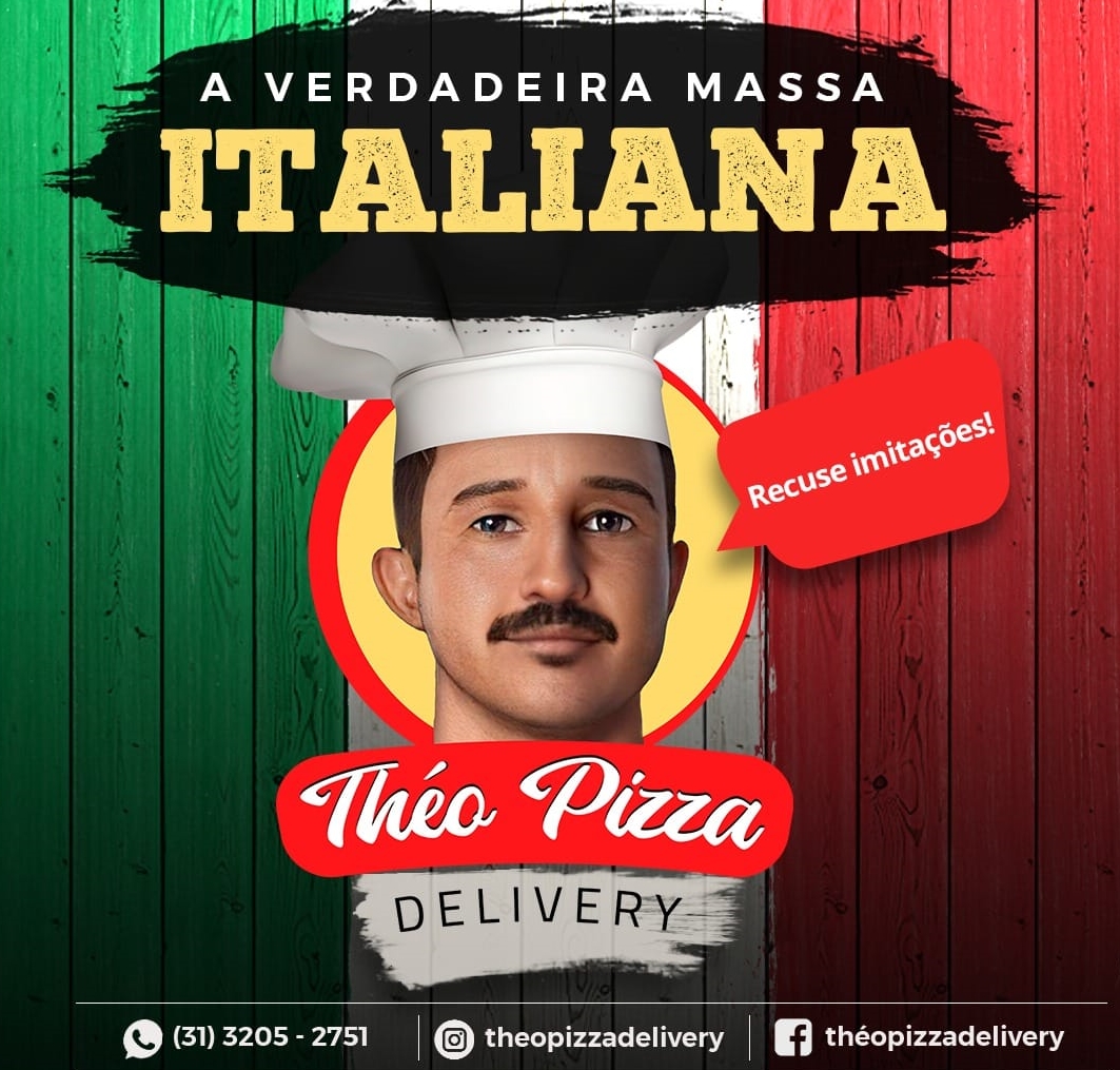 Logo restaurante theo pizza delivery