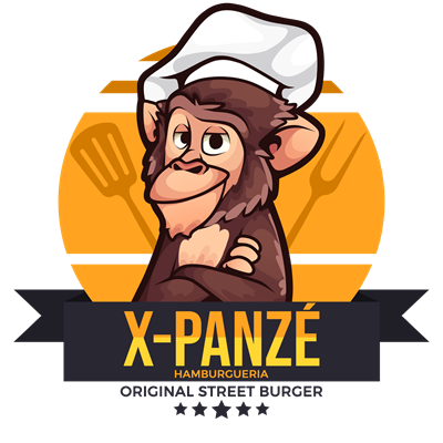 Logo restaurante X-panzé Hamburgueria