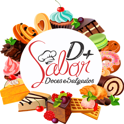 Logo restaurante Sabor d+, onde tudo tem mais sabor!