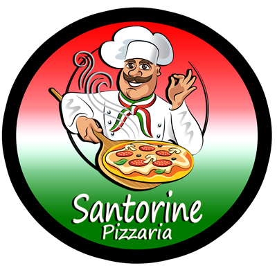 Logo restaurante cupom Pizzaria Santorine