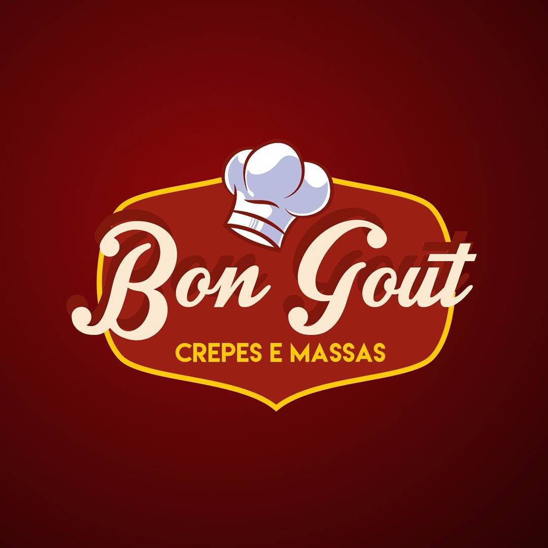 Logo restaurante bongout crepes e massas