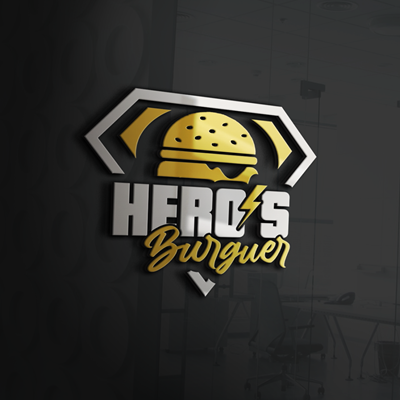 Logo-Hamburgueria - LP_HERO'S BURGUER