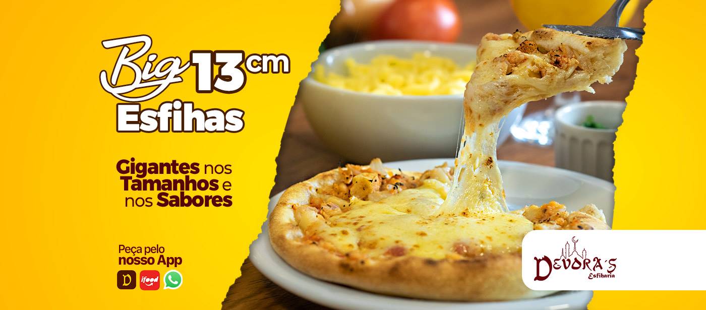 Hoje são DUAS esfihas grátis de qualquer sabor para quem comprar