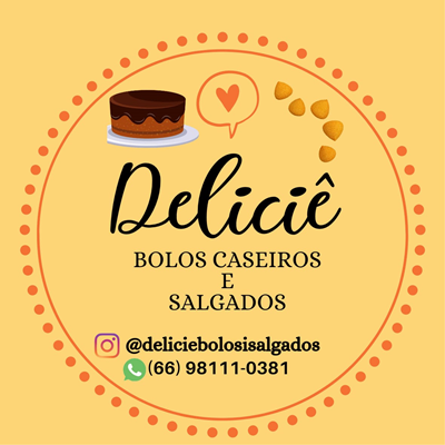 Logo restaurante Deliciê Bolos e Salgados