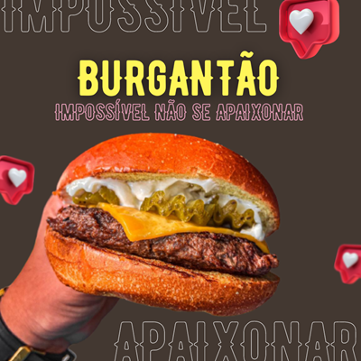 Logo restaurante Burgantão Hamburgueria Artesanal