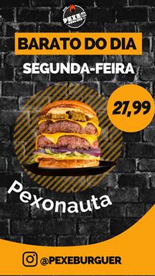 PEXE BURGUER - Cardápio PEXE BURGUER Sorocaba