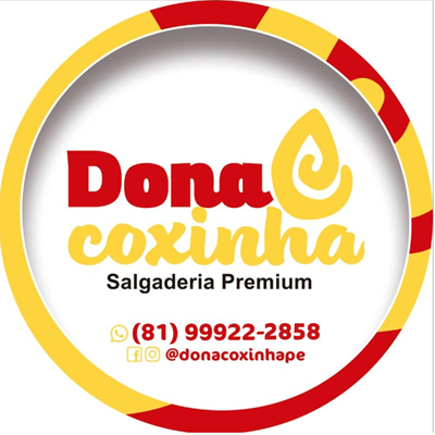 Logo restaurante Dona Coxinha - Salgaderia Premium