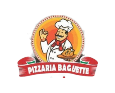 Logo restaurante pizzaria baguete