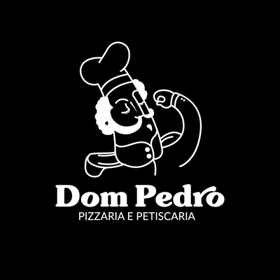 Logo restaurante Dom Pedro Pizzaria e Petiscaria