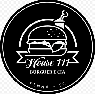 Logo restaurante House111 burguer e cia