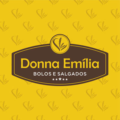 Logo restaurante Donna Emília Salgados 