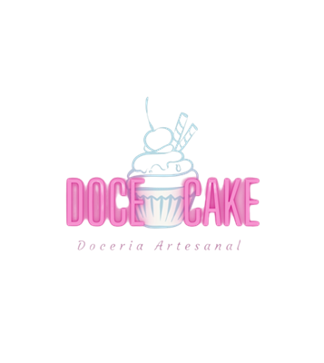 Logo restaurante doce cake delivery