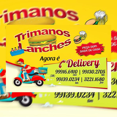 Logo restaurante TRIMANOS LANCHES
