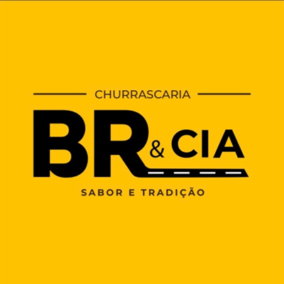 Logo restaurante churrascaria br & cia