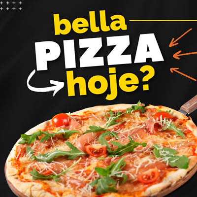 Logo restaurante bella pizza