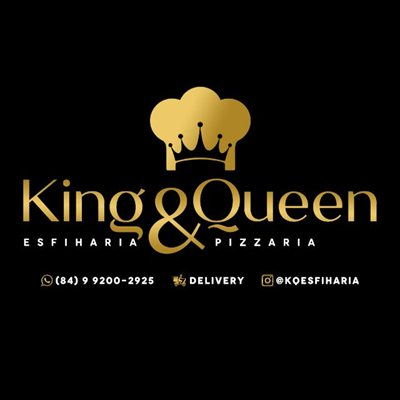 Logo restaurante King & Queen Esfiharia - Pizzaria