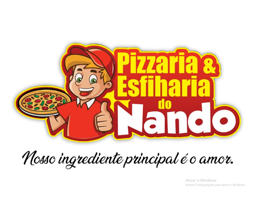 Logo restaurante Pizzaria e Esfiharia do Nando