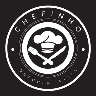 Logo restaurante chefinho burguer e pizza